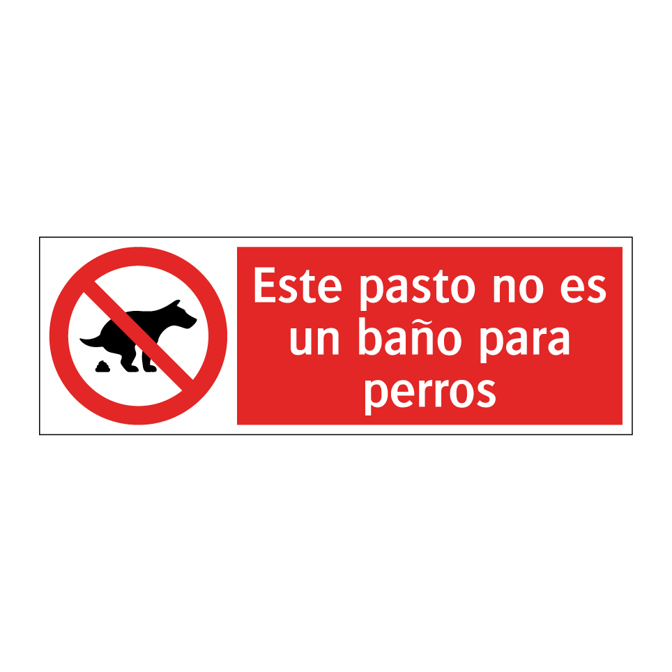 Este pasto no es un baño para perros