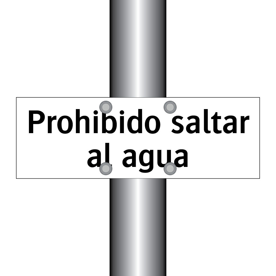 Prohibido saltar al agua