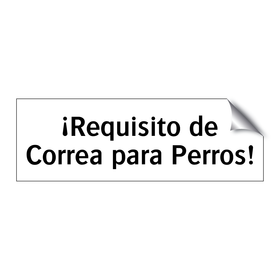 ¡Requisito de Correa para Perros!