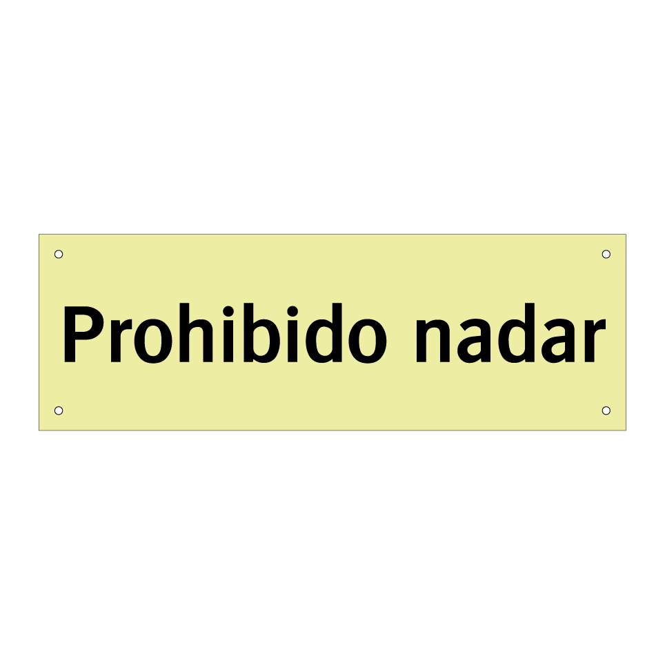 Prohibido nadar