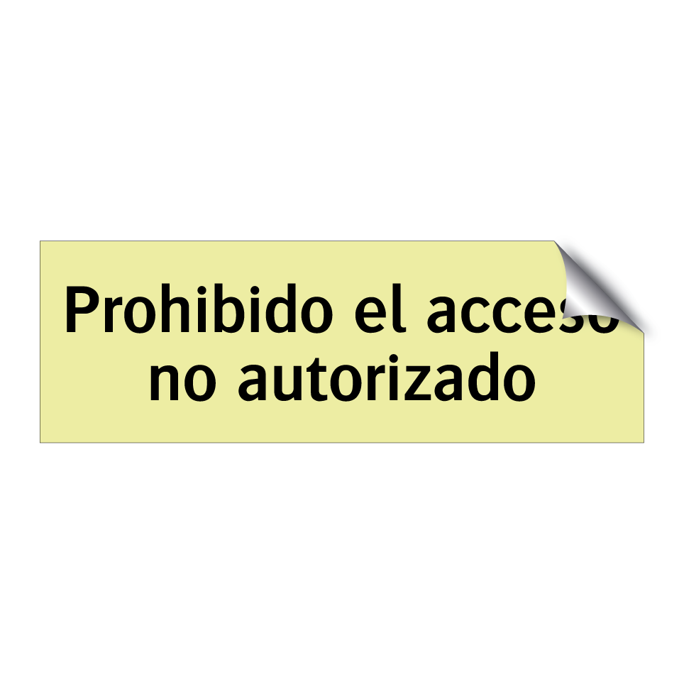 Prohibido el acceso no autorizado
