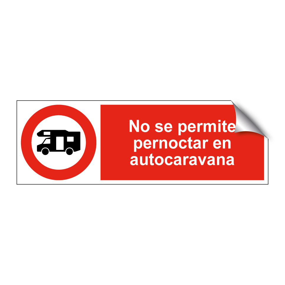 No se permite pernoctar en autocaravana