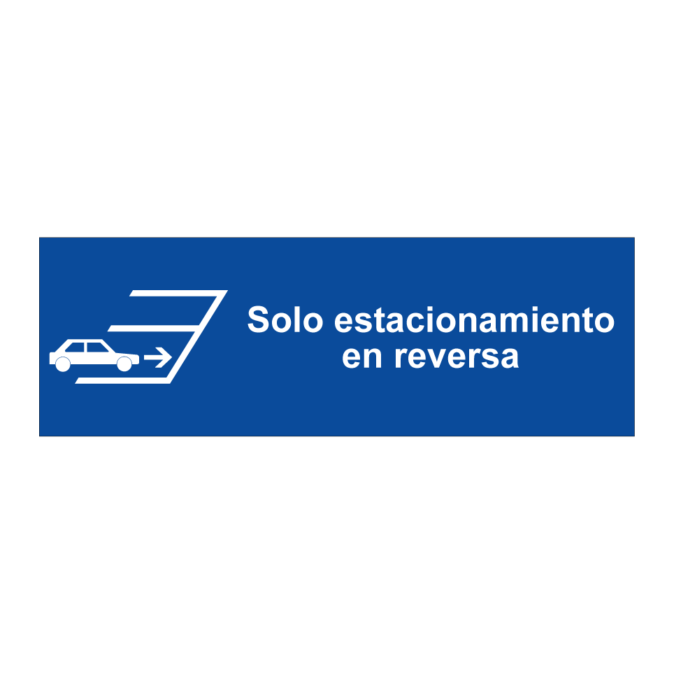 Solo estacionamiento en reversa