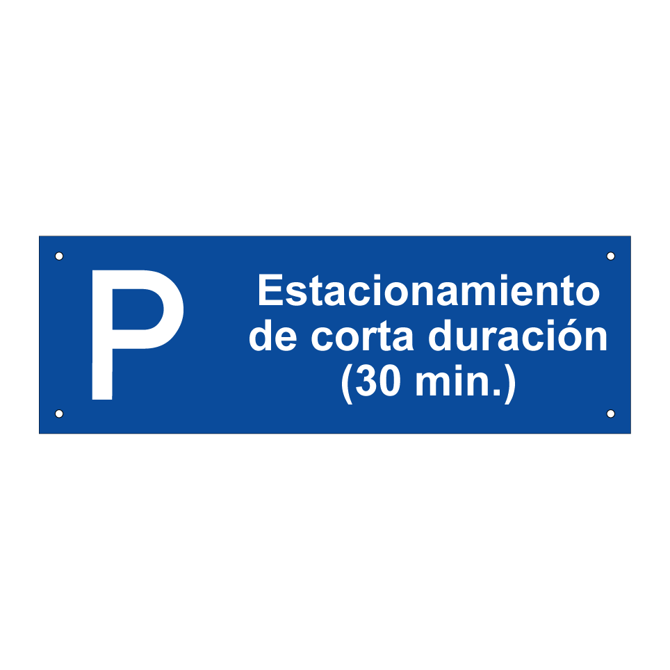Estacionamiento de corta duración (30 min.)