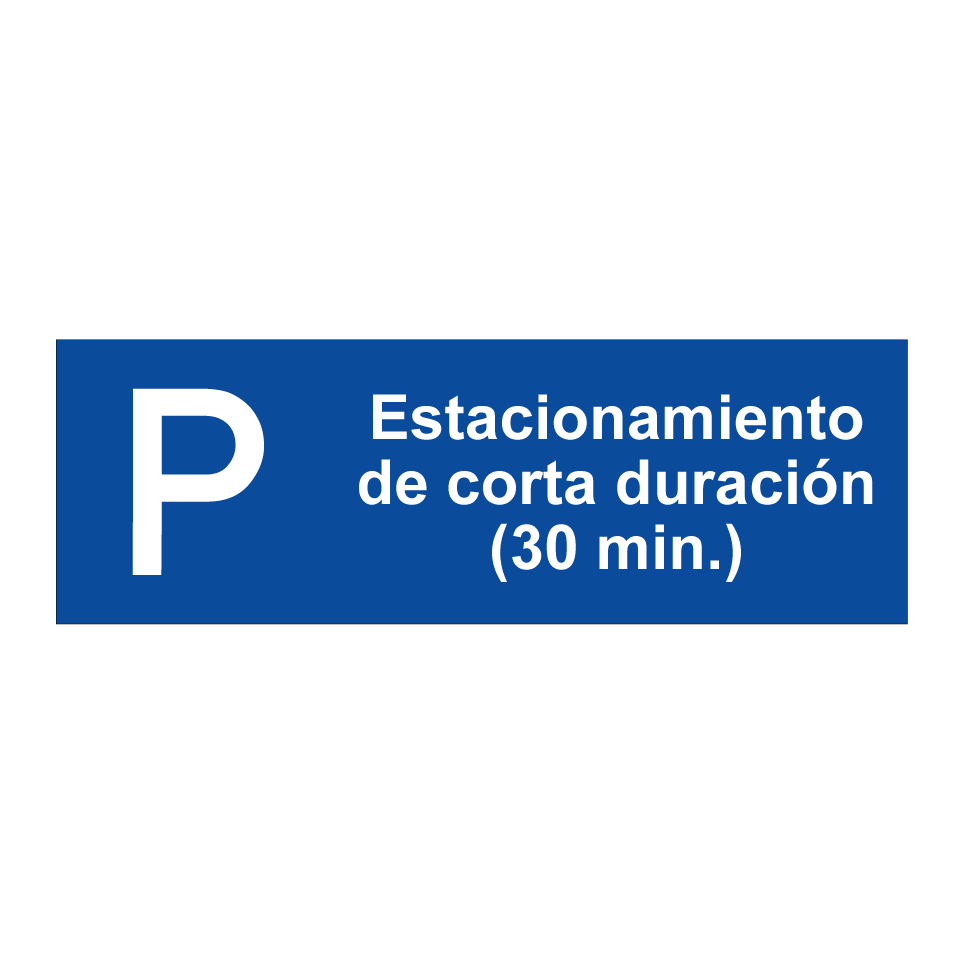 Estacionamiento de corta duración (30 min.)