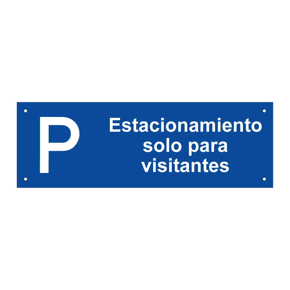 Estacionamiento solo para visitantes