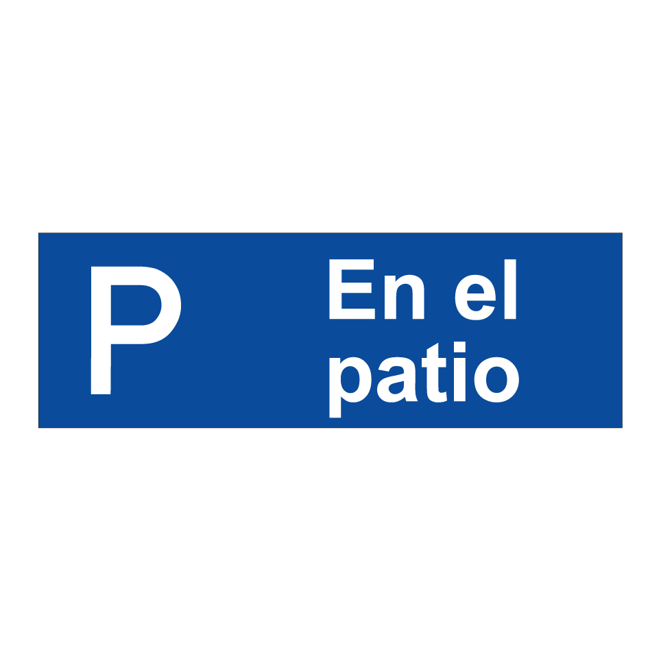 En el patio