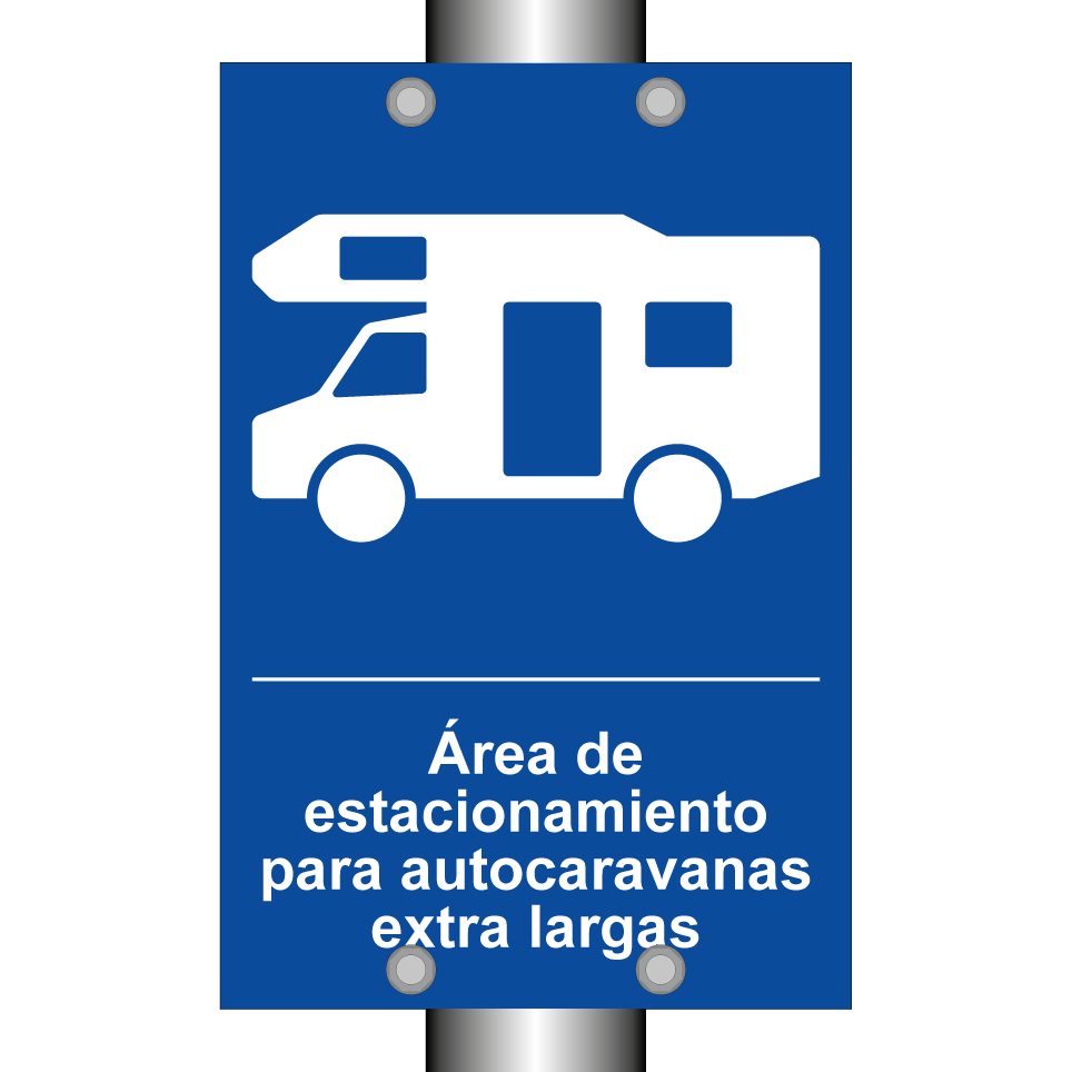 Área de estacionamiento para autocaravanas extra largas