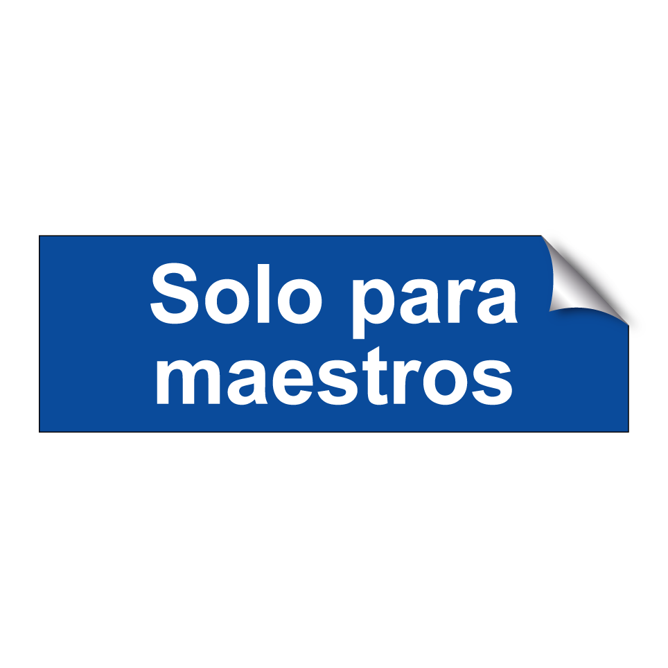 Solo para maestros