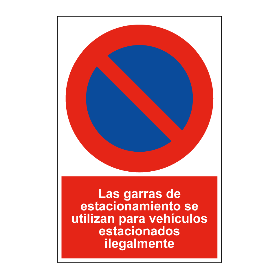 Las garras de estacionamiento se utilizan para vehículos estacionados ilegalmente