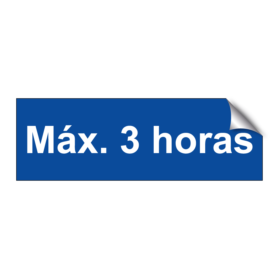Máx. 3 horas