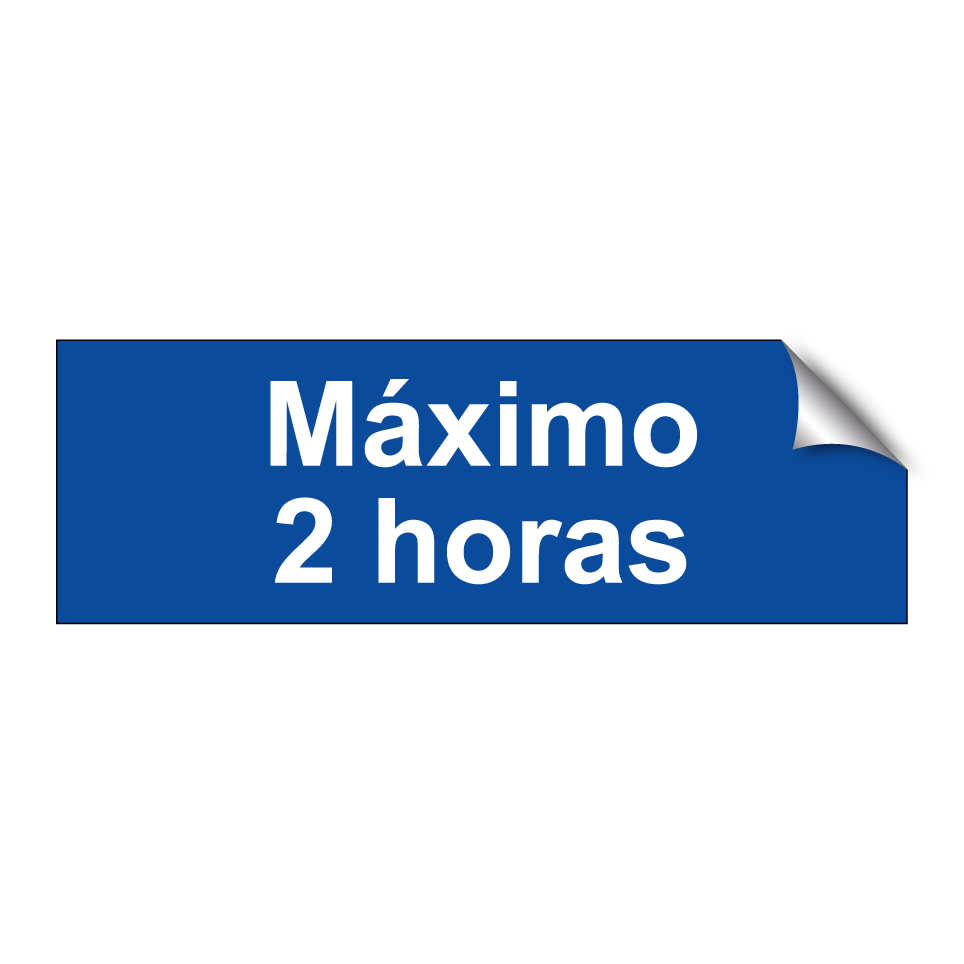 Máximo 2 horas