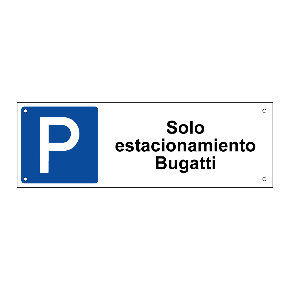 Solo estacionamiento Bugatti