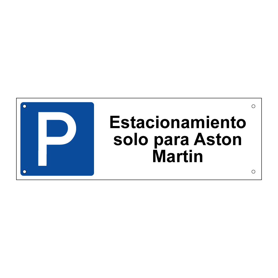 Estacionamiento solo para Aston Martin