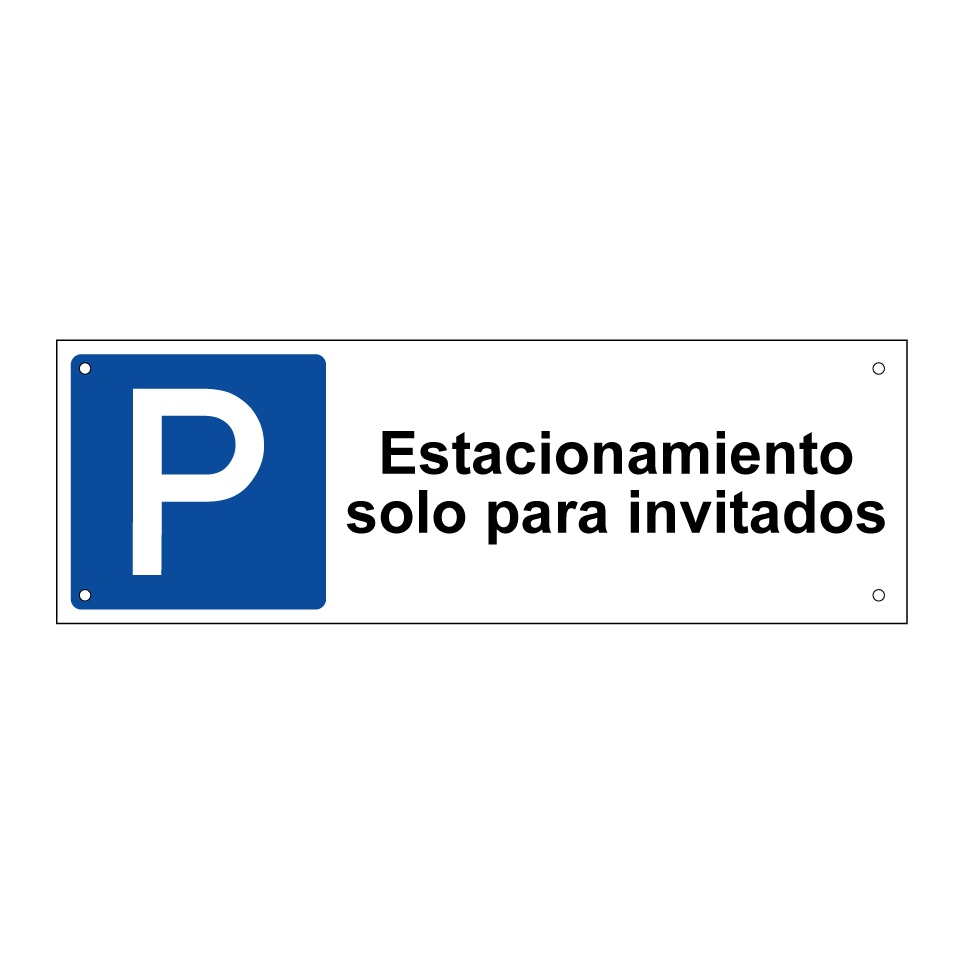 Estacionamiento solo para invitados