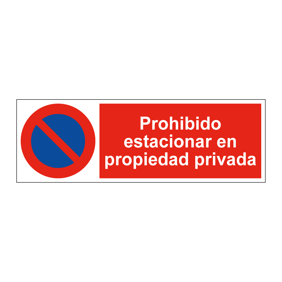 Prohibido estacionar en propiedad privada