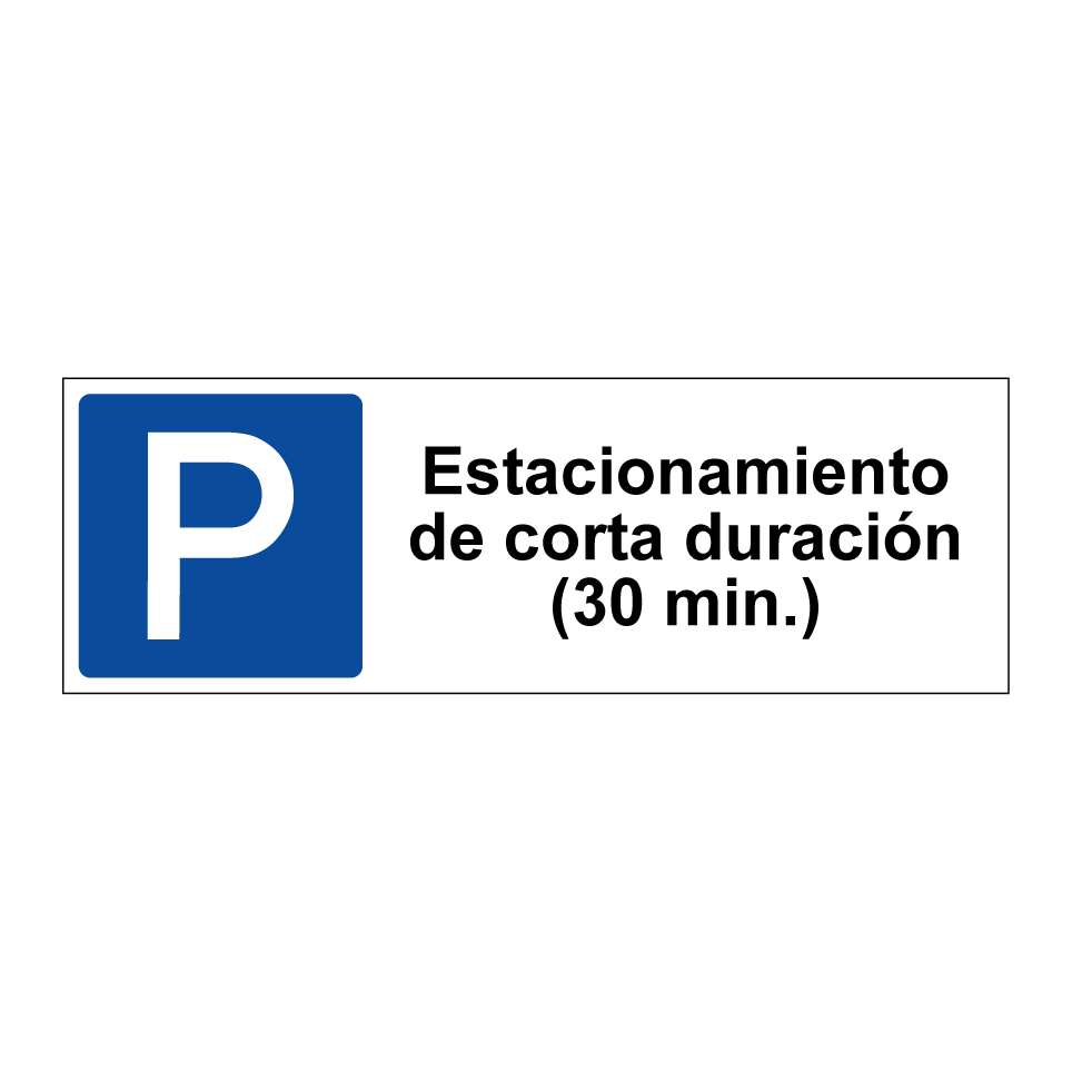 Estacionamiento de corta duración (30 min.)