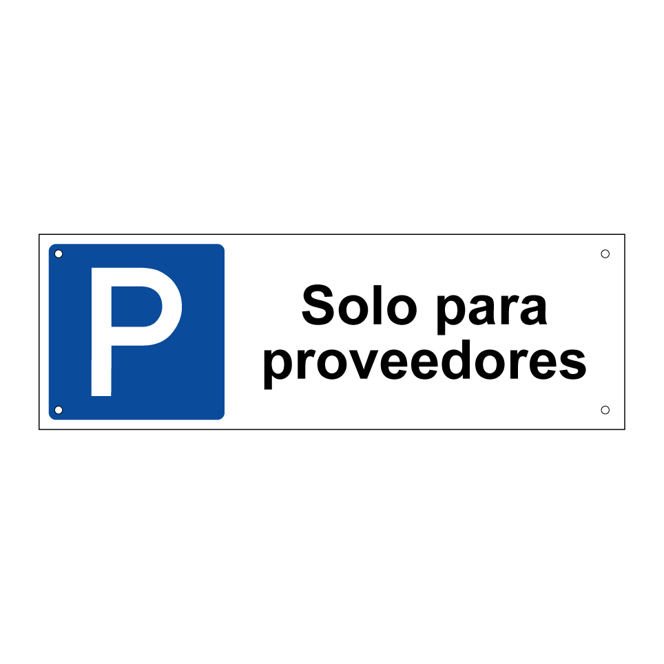 Solo para proveedores