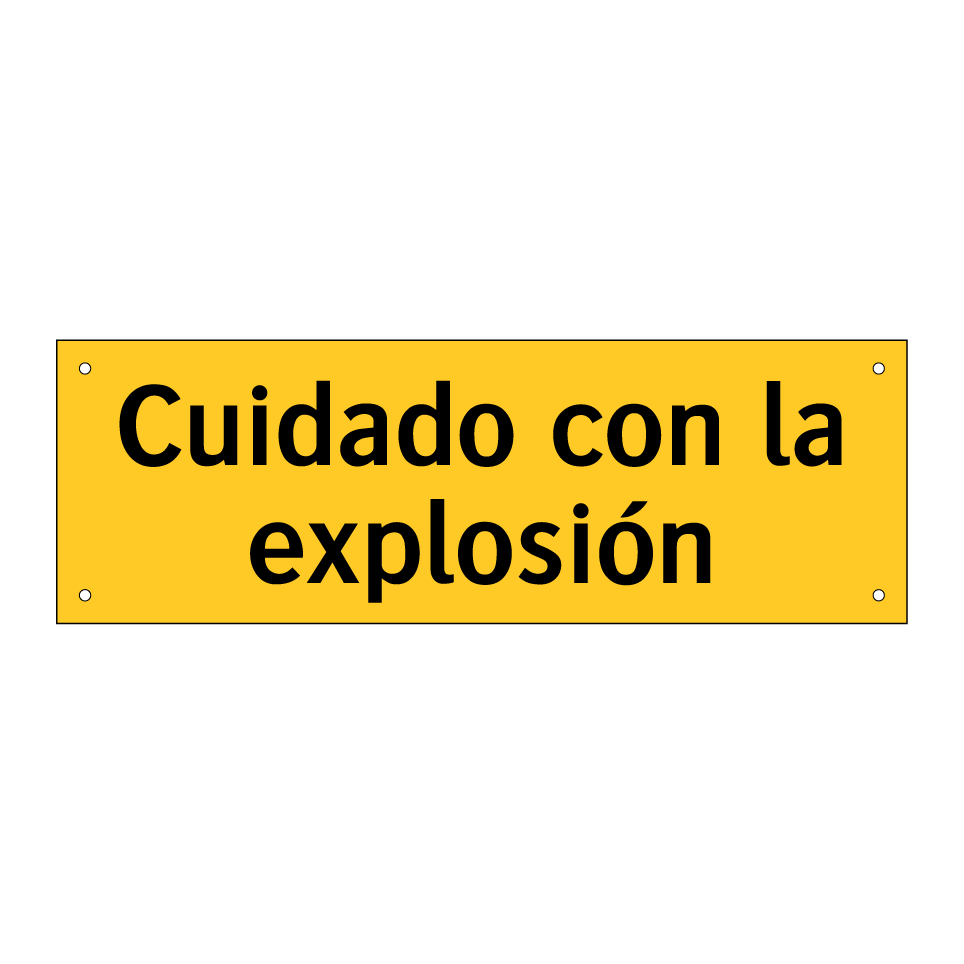 Cuidado con la explosión