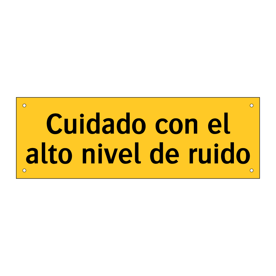 Cuidado con el alto nivel de ruido