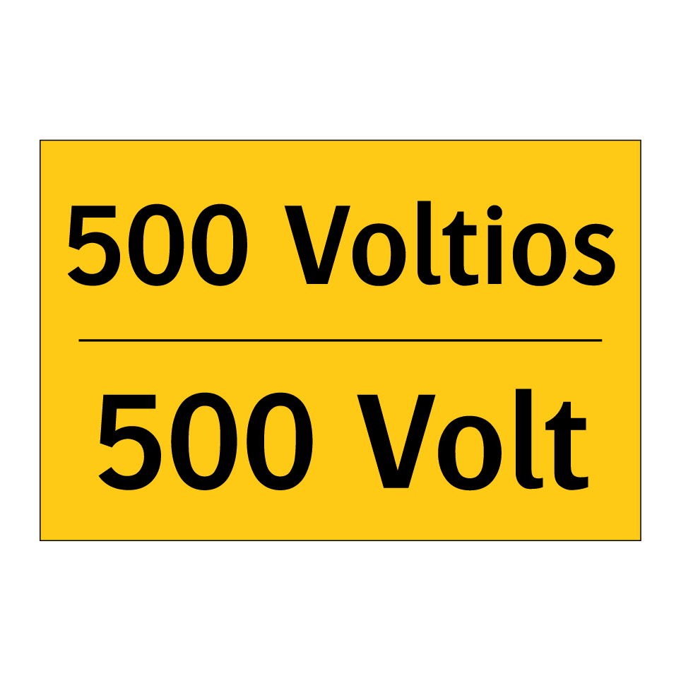 500 Voltios - 500 Volt
