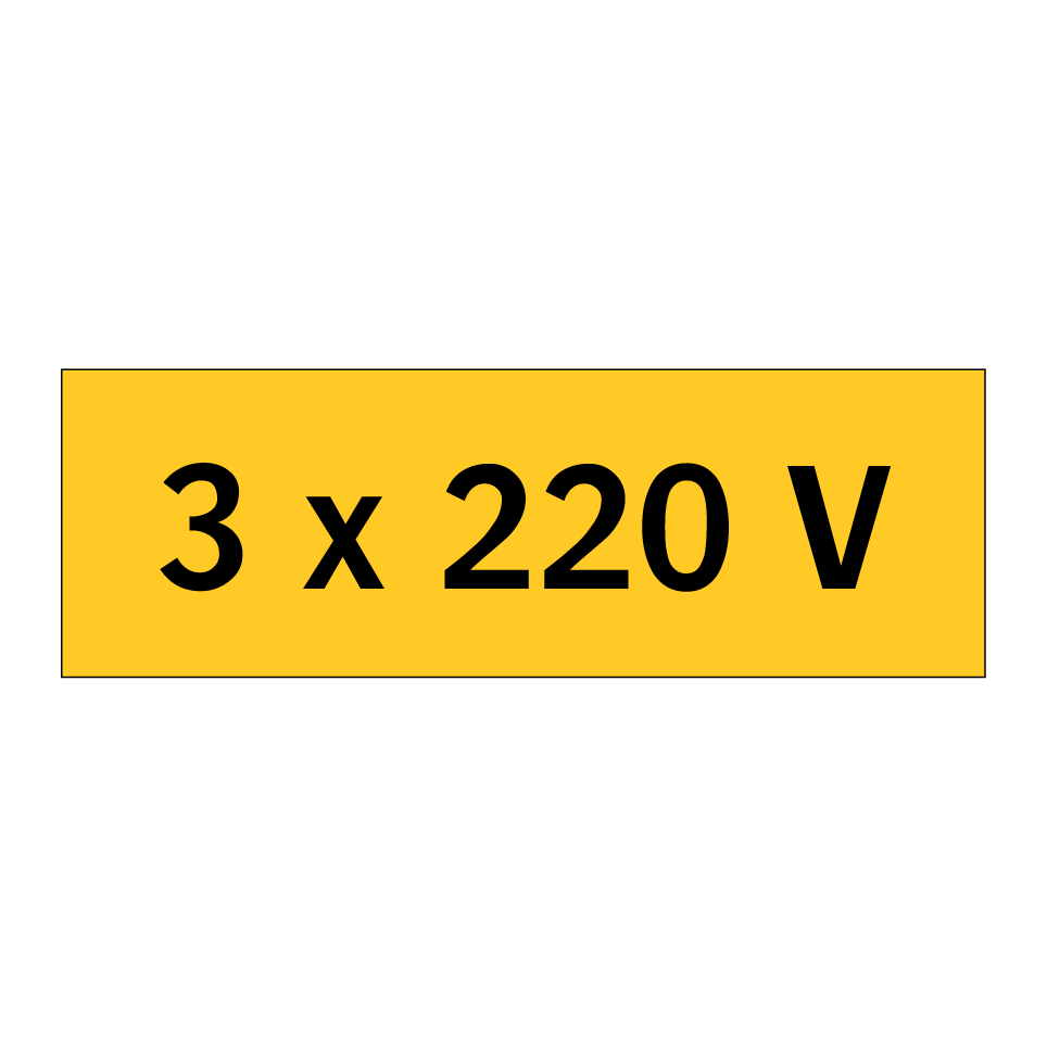3 x 220 V