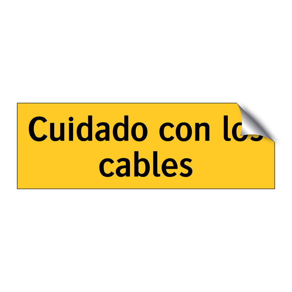 Cuidado con los cables