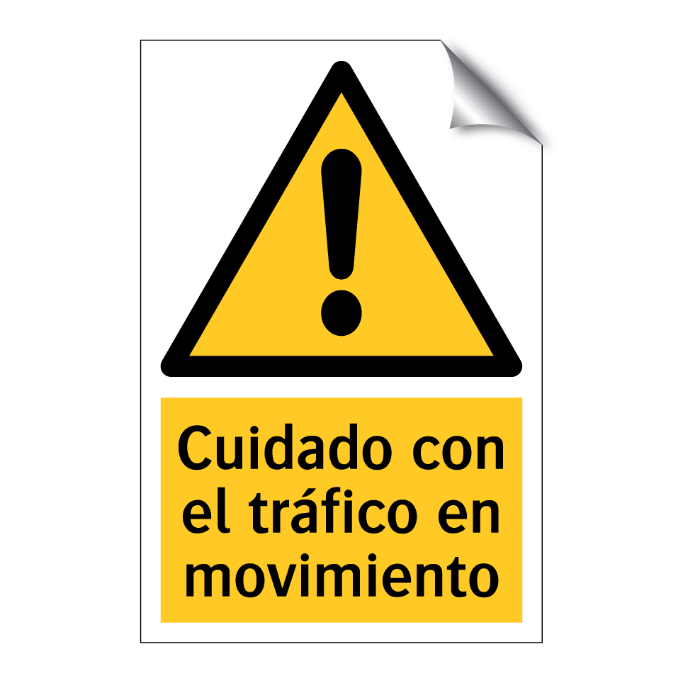 Cuidado con el tráfico en movimiento