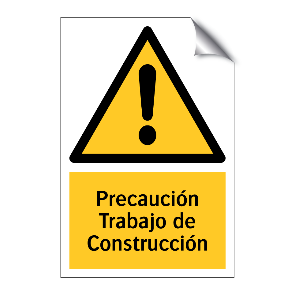Precaución Trabajo de Construcción
