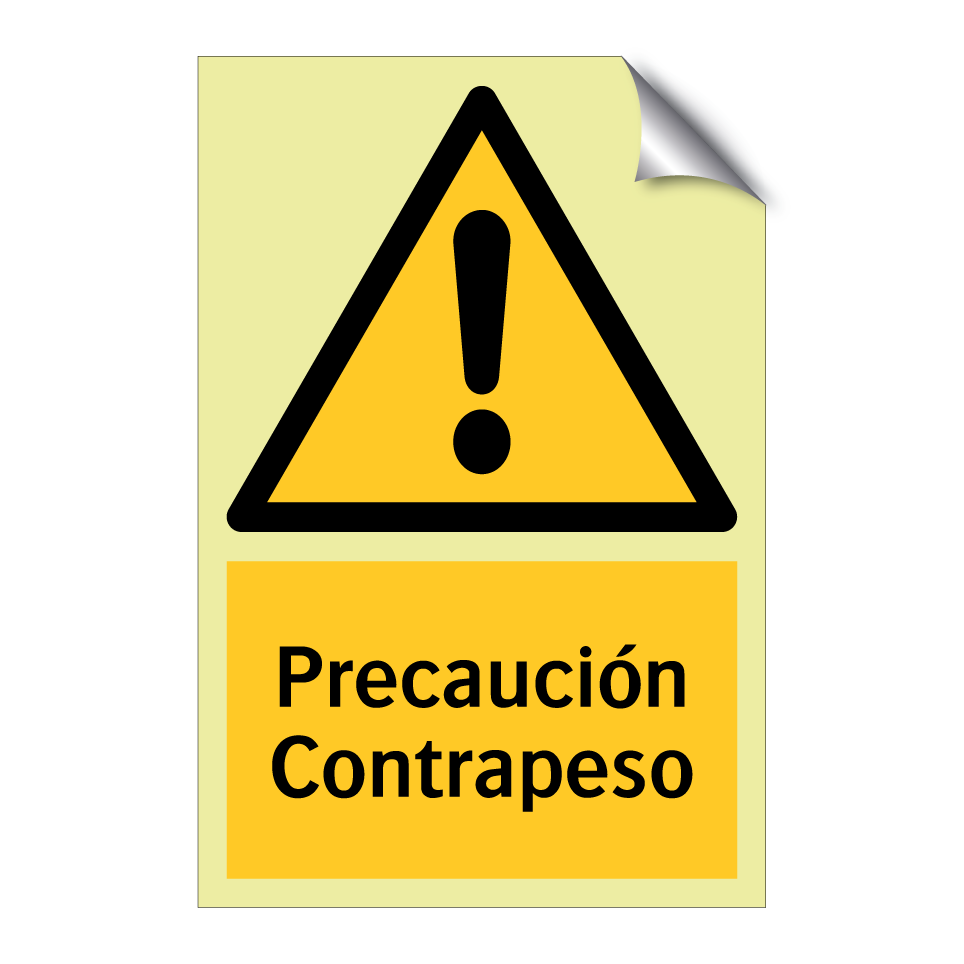Precaución Contrapeso