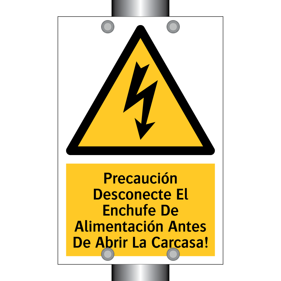 Precaución Desconecte El Enchufe De Alimentación Antes De Abrir La Carcasa!