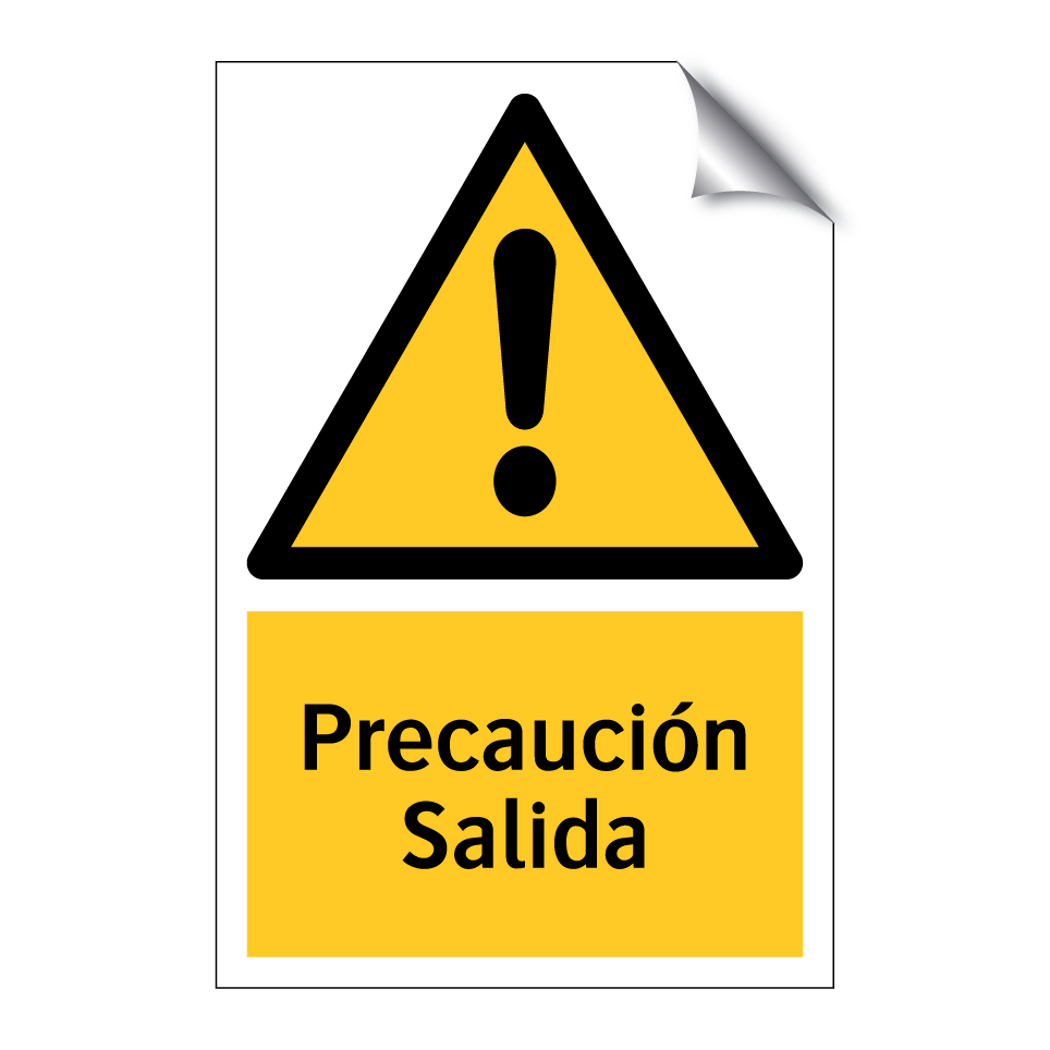 Precaución Salida