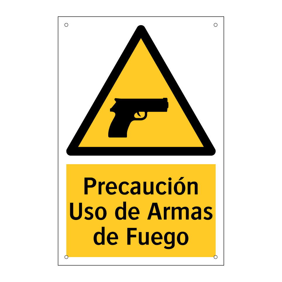 Precaución Uso de Armas de Fuego