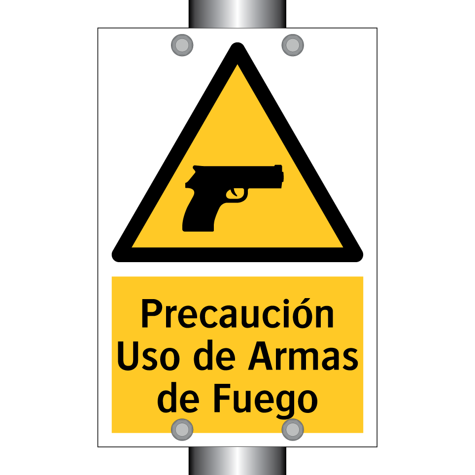 Precaución Uso de Armas de Fuego
