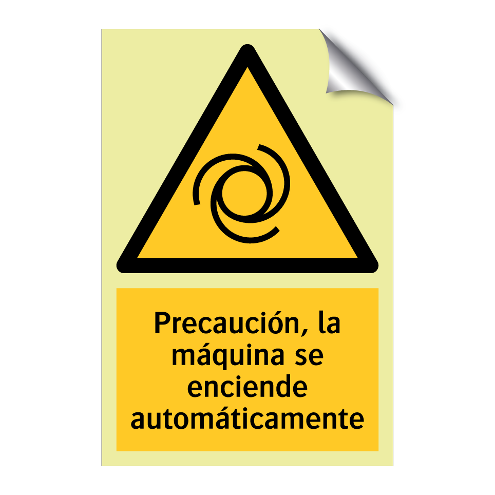 Precaución, la máquina se enciende automáticamente