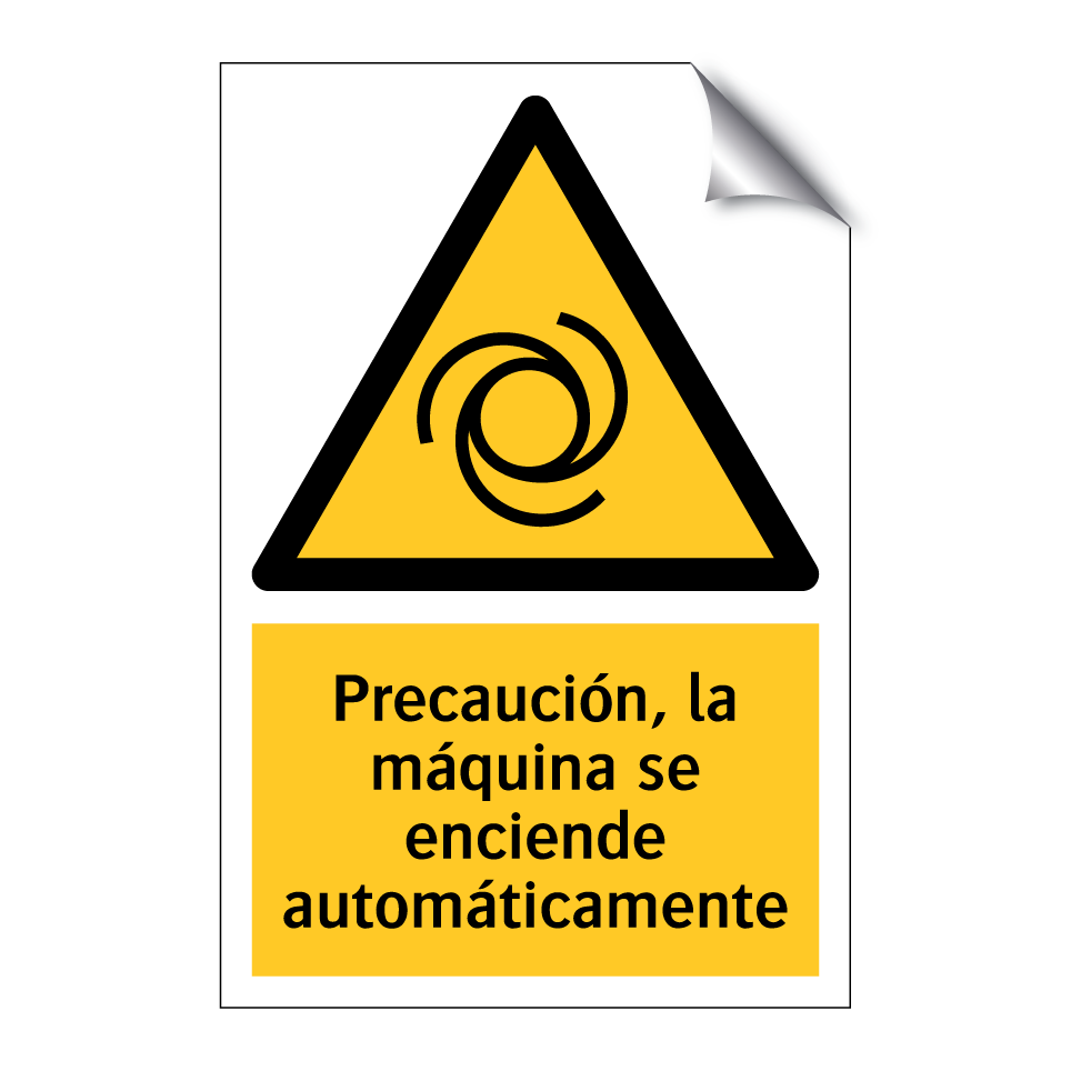Precaución, la máquina se enciende automáticamente