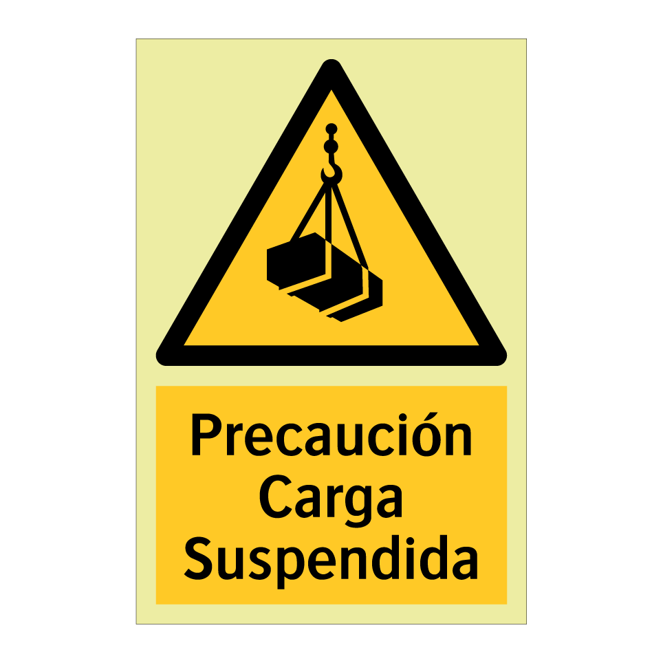 Precaución Carga Suspendida