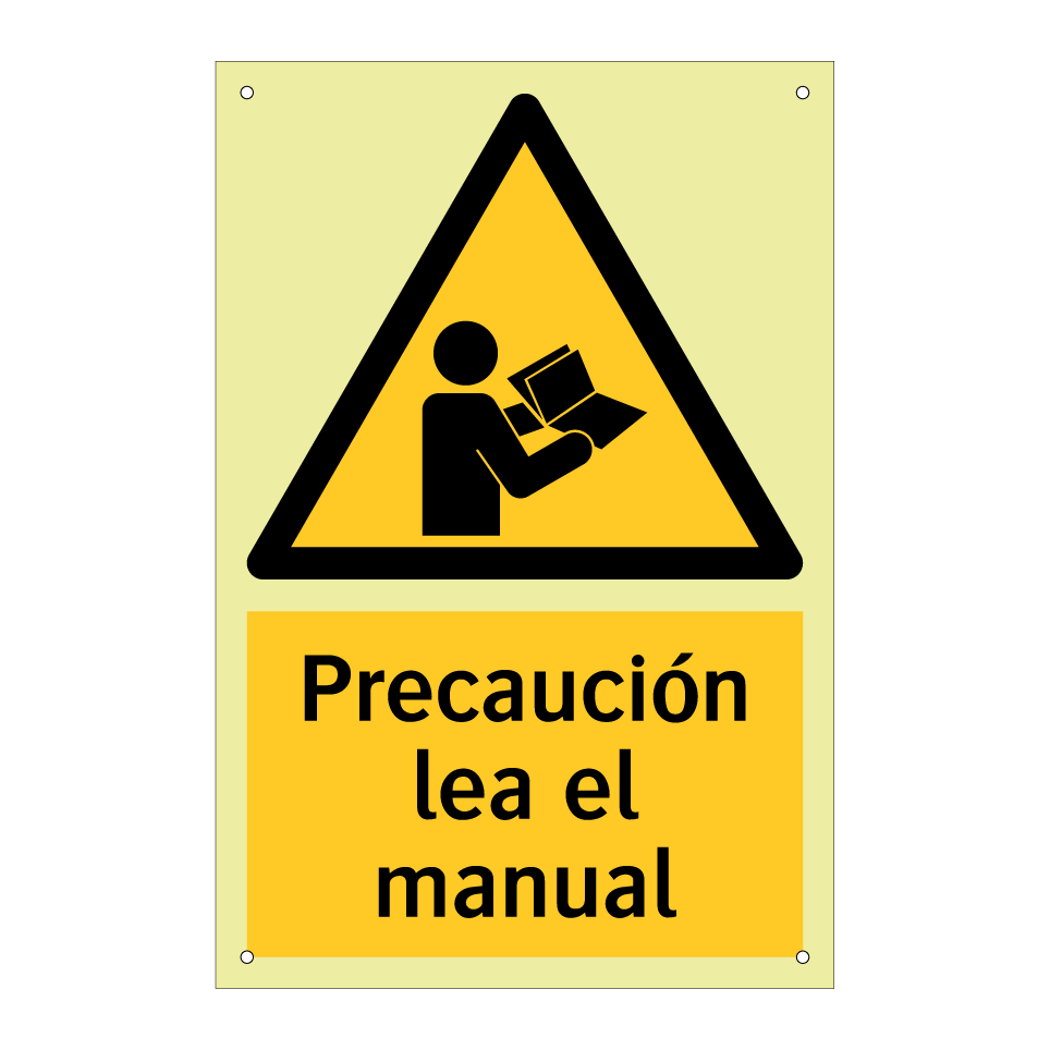 Precaución lea el manual