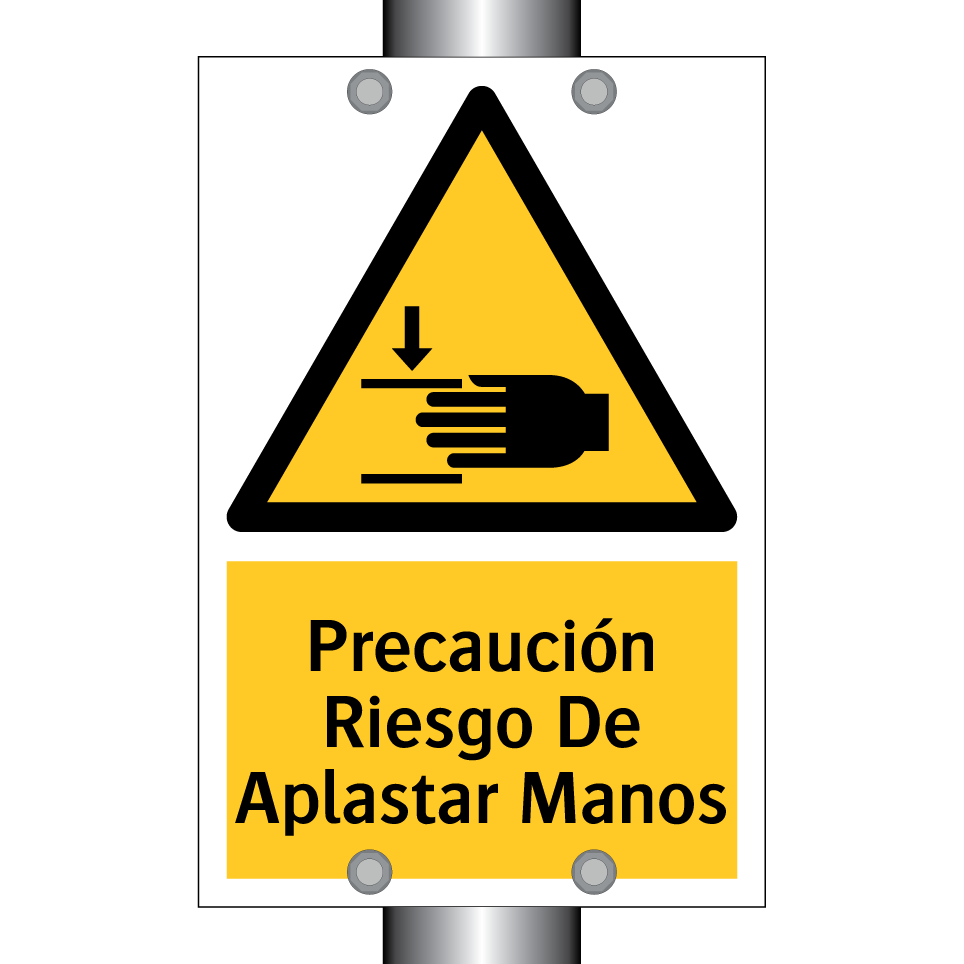 Precaución Riesgo De Aplastar Manos
