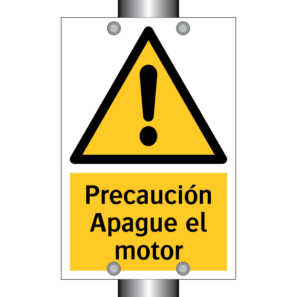 Precaución Apague el motor