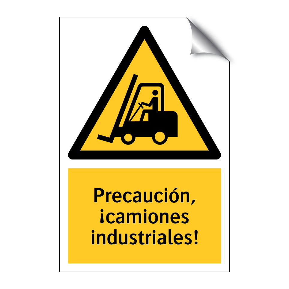 Precaución, ¡camiones industriales!