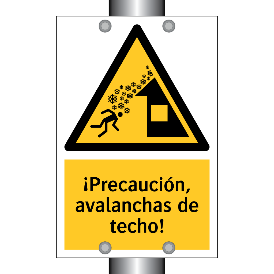 ¡Precaución, avalanchas de techo!