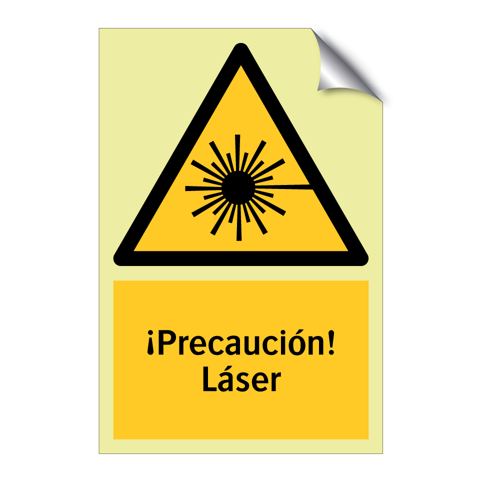 ¡Precaución! Láser