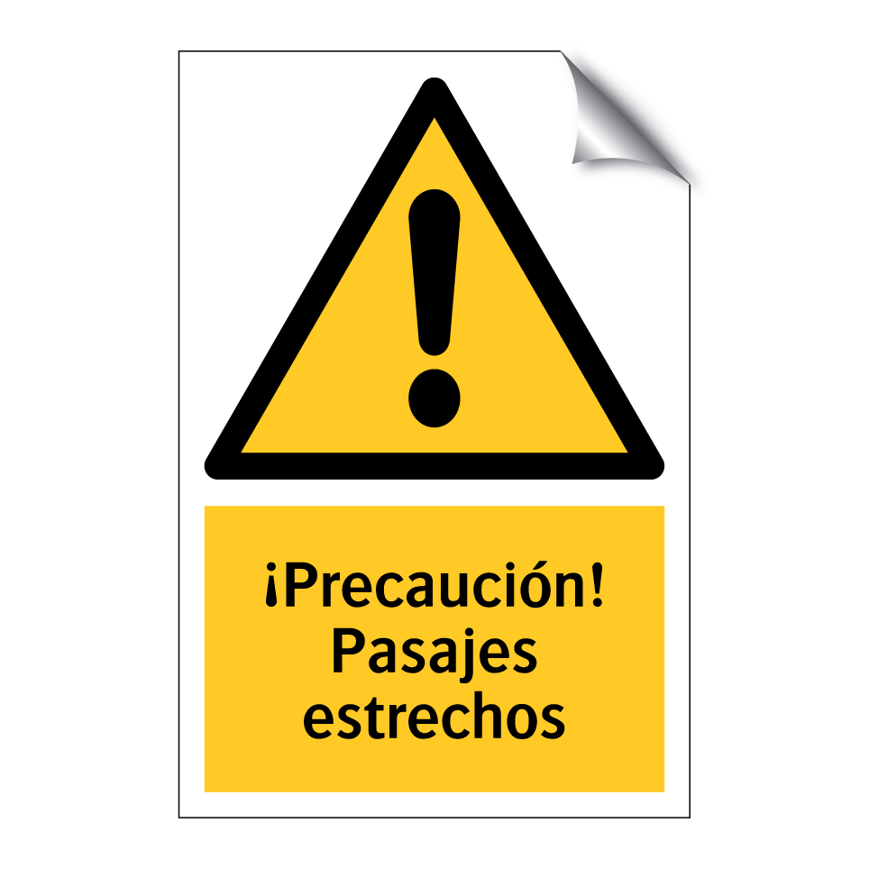 ¡Precaución! Pasajes estrechos