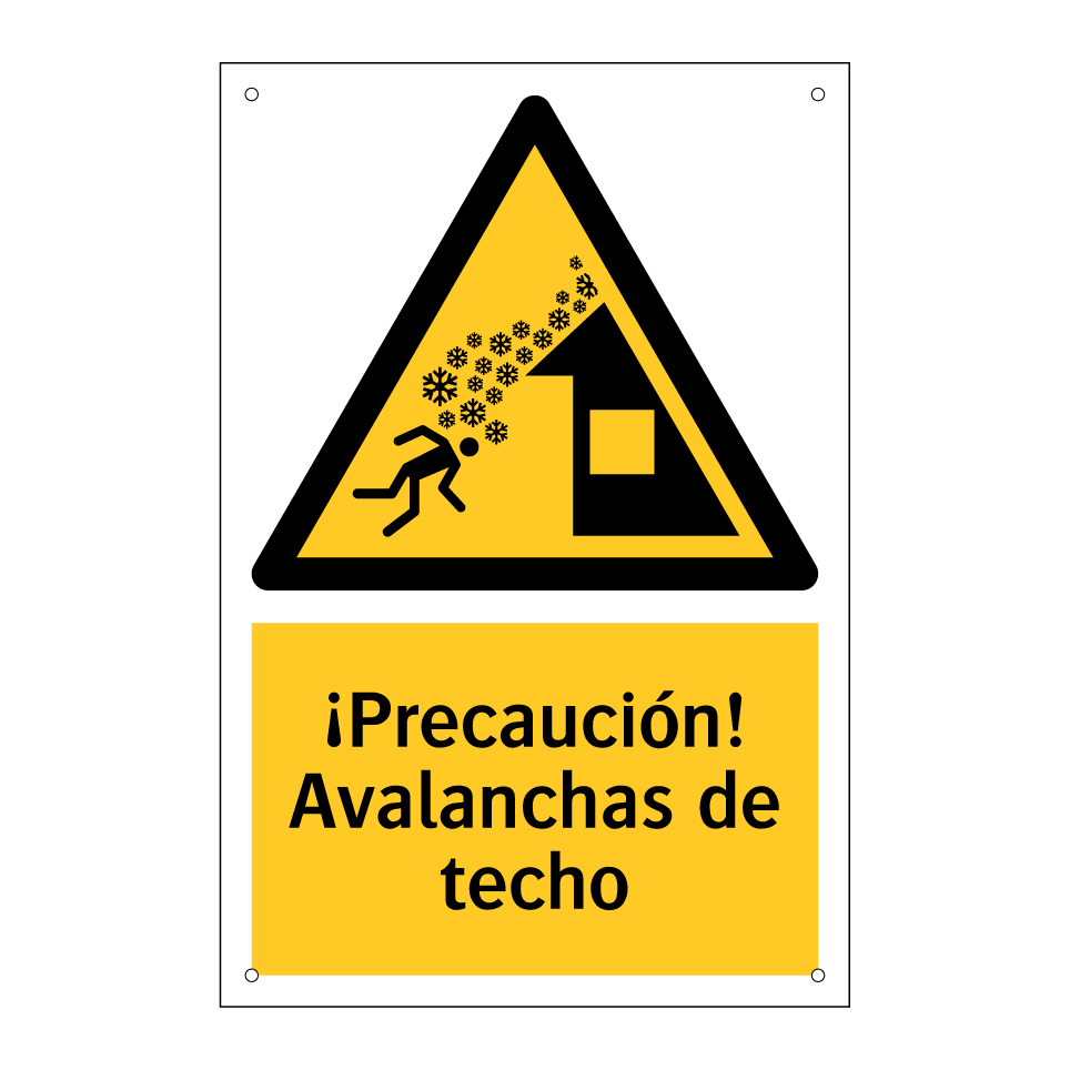 ¡Precaución! Avalanchas de techo