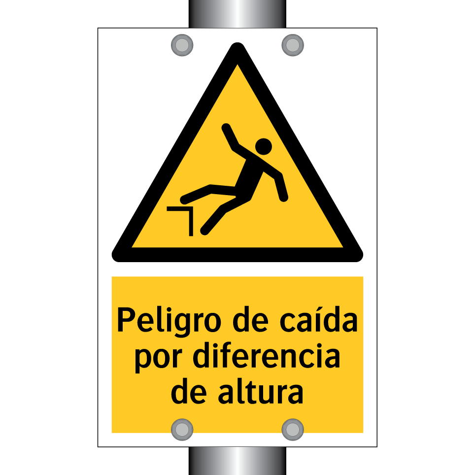 Peligro de caída por diferencia de altura