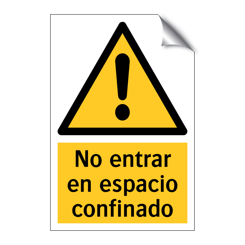 No entrar en espacio confinado