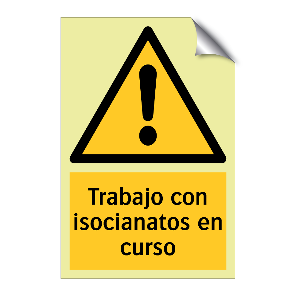 Trabajo con isocianatos en curso