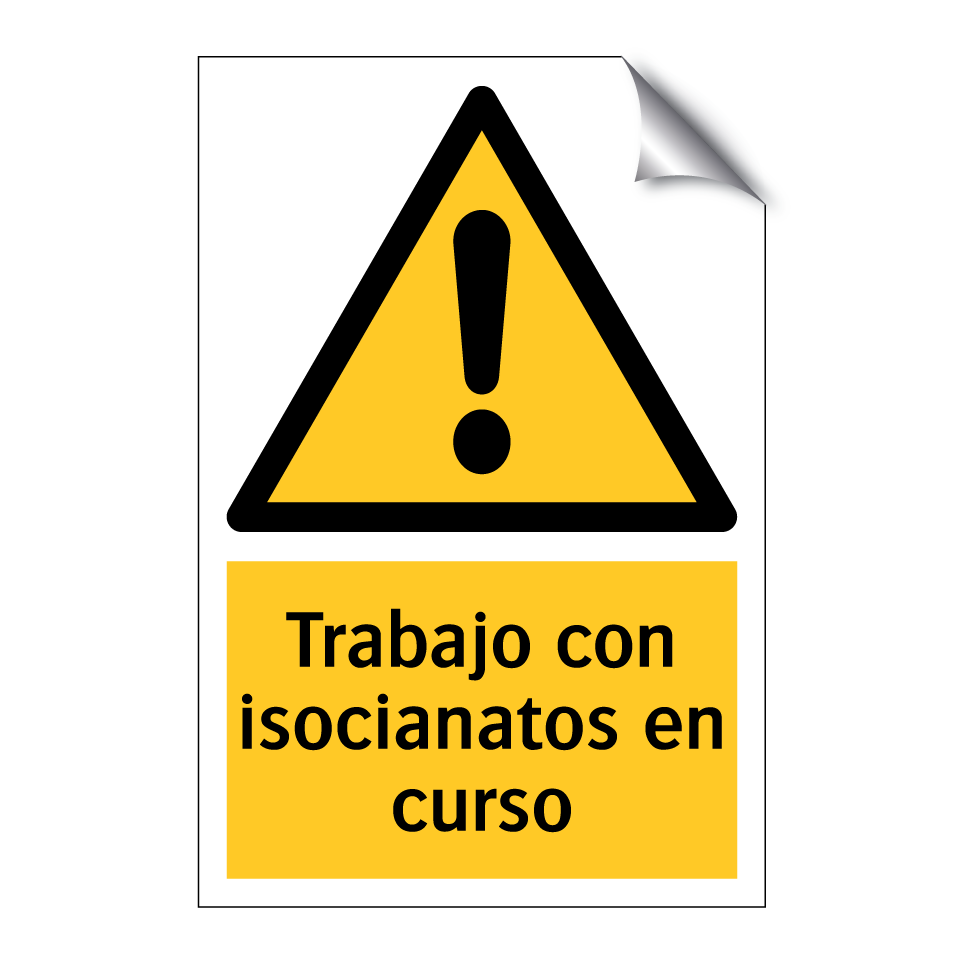 Trabajo con isocianatos en curso