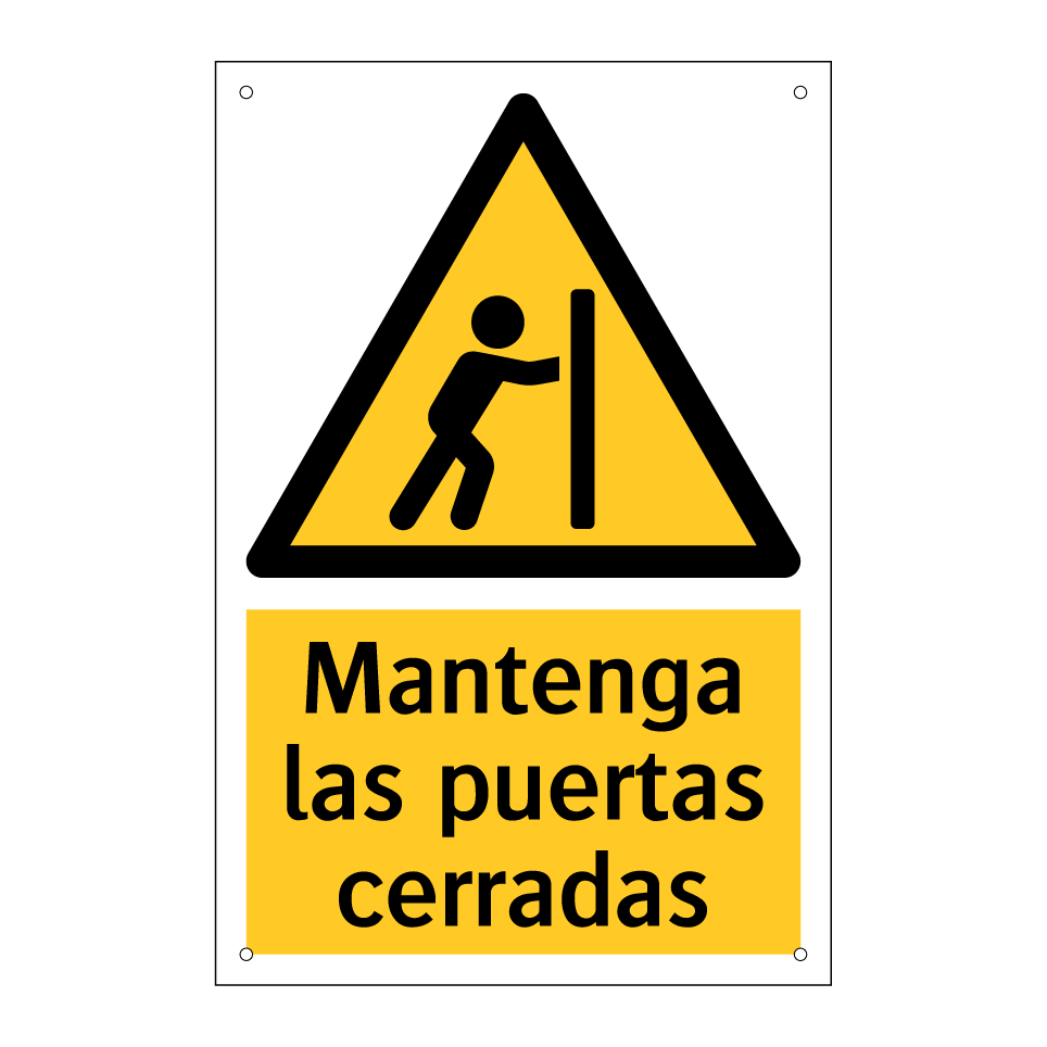 Mantenga las puertas cerradas